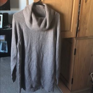 Comfy tunic cowl neck sweater